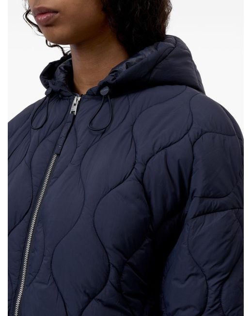 Closed Blue Quilted Nylon Blouson Jacket