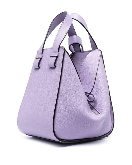 Loewe Purple Hammock Leather Handbag