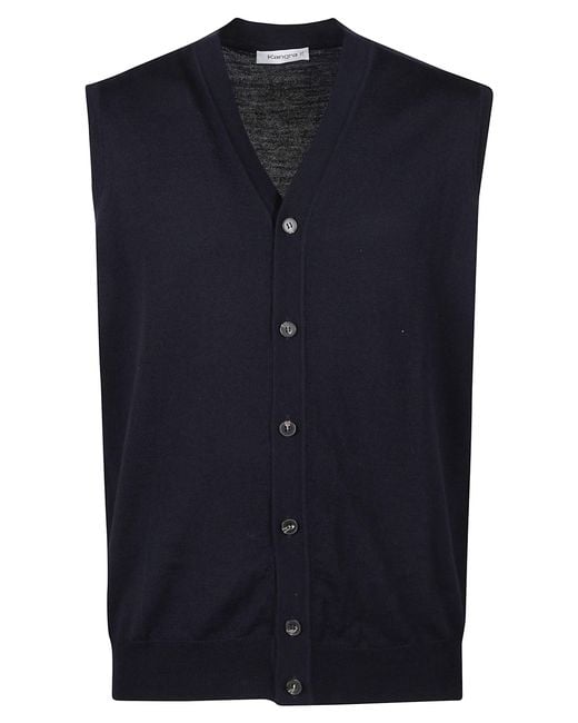 Kangra Blue V Neck Gilet for men