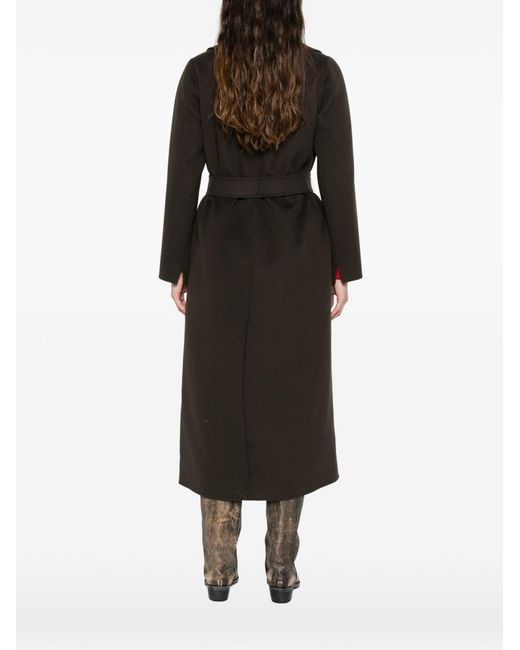 Max Mara Black Wool Long Coat