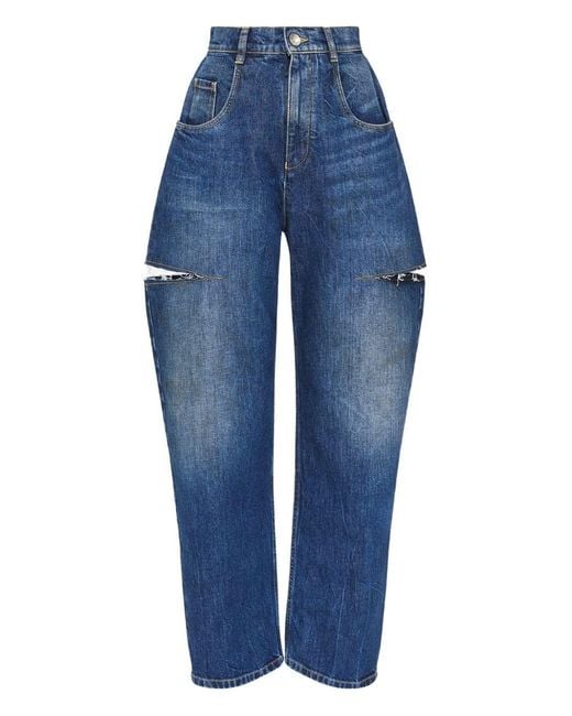 Maison Margiela Blue Baloon Denim Cotton Jeans