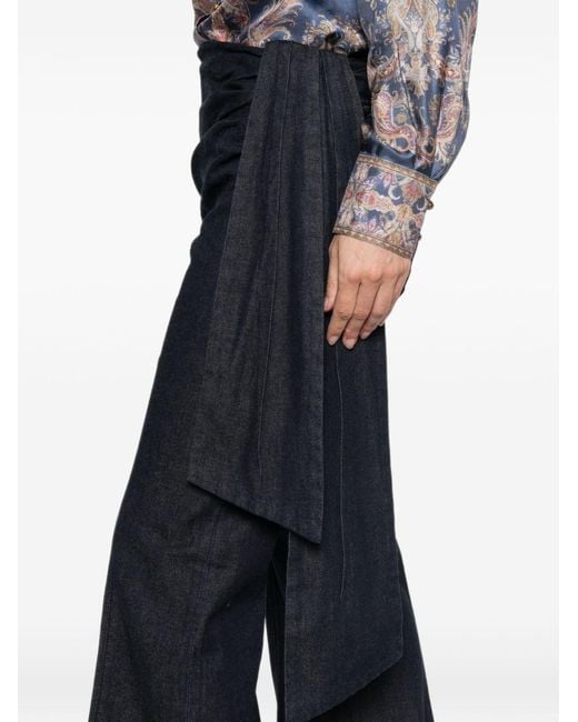 Zimmermann Blue Valiant Flared Denim Jeans