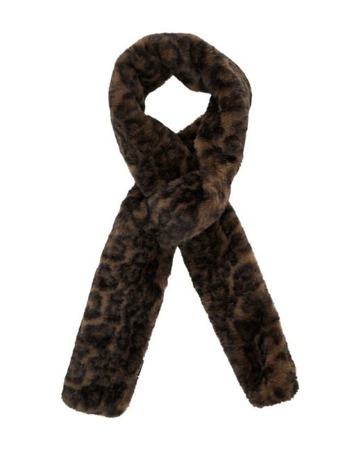 Apparis Black Kai Leopard Scarf
