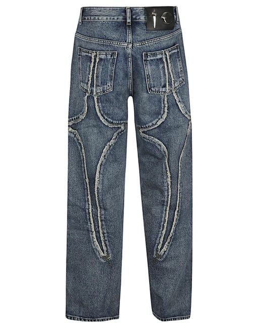 THUG CLUB Denim Jeans in Blue for Men | Lyst