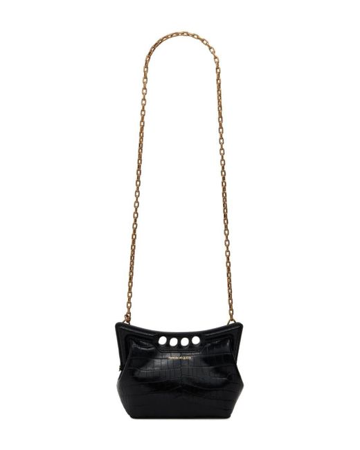 Alexander McQueen Black The Peak Mini Bag With Chain