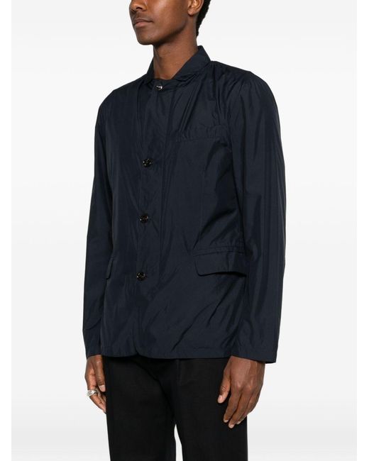 Heskimo Blue Overshirt With Logo for men