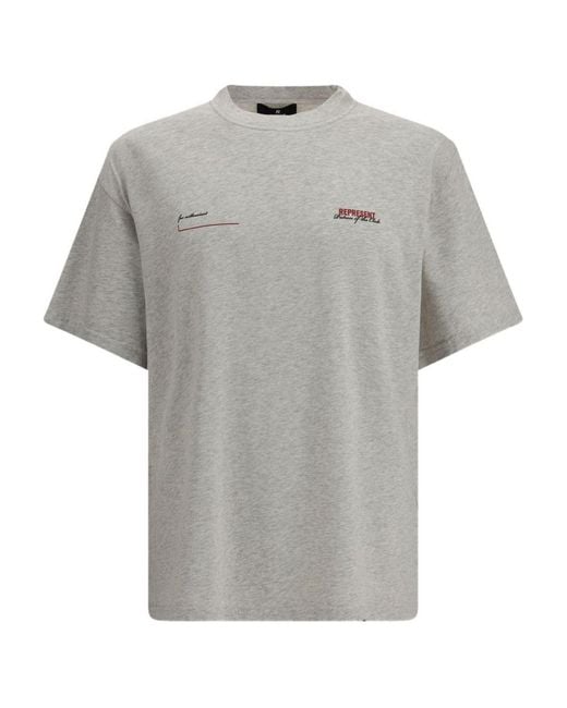 Represent Gray Patron Of The Club T-Shirt for men