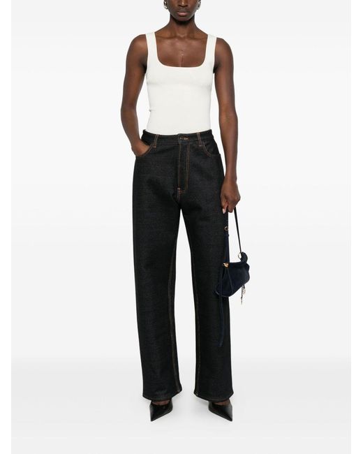 Alaïa Black Denim Cotton Jeans