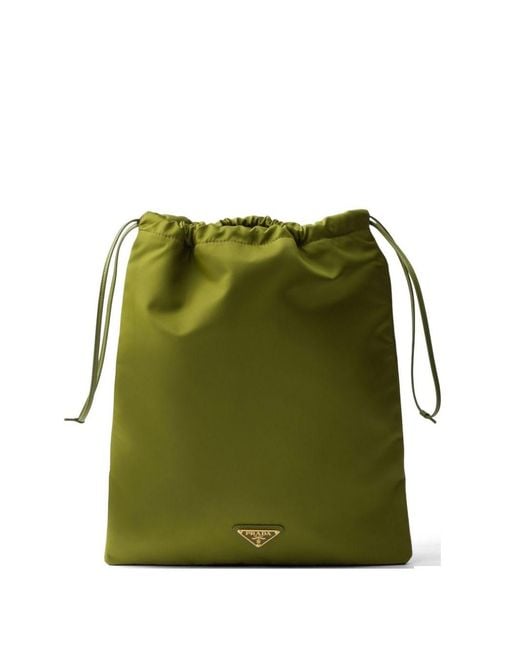 Prada Green Wish Re-Nylon Pouch