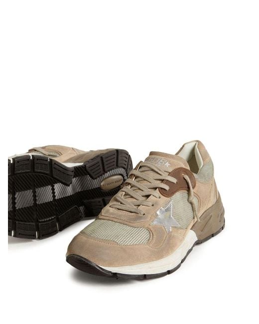 Golden Goose Deluxe Brand Brown Running Dog Leather Sneakers for men