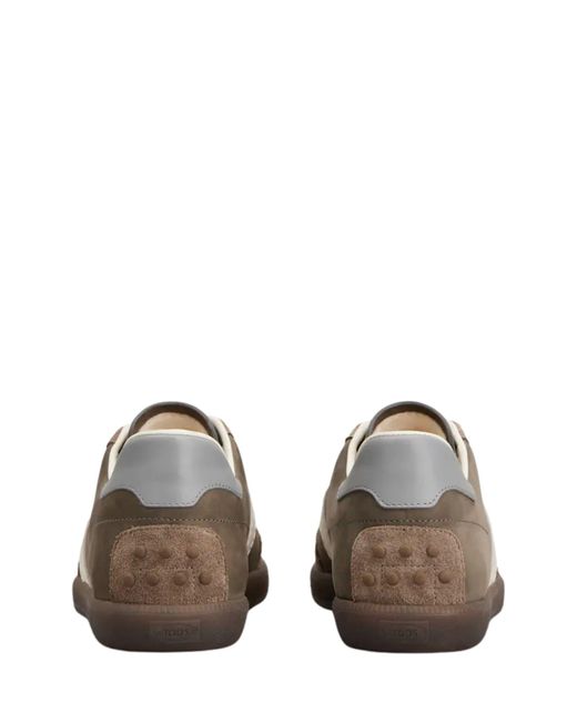 Tod's Brown Leather Sneakers for men
