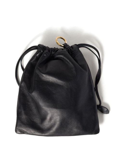 Miu Miu Black Logo Patch Pouch