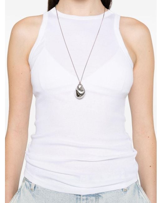 Herskind White Sabina Cotton Tank Top