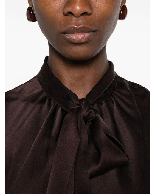 Forte_forte Purple Silk Top