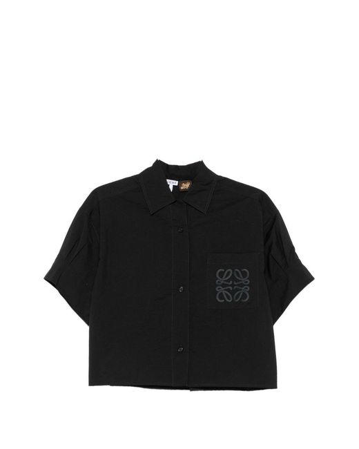Loewe Black Cotton Blend Shirt