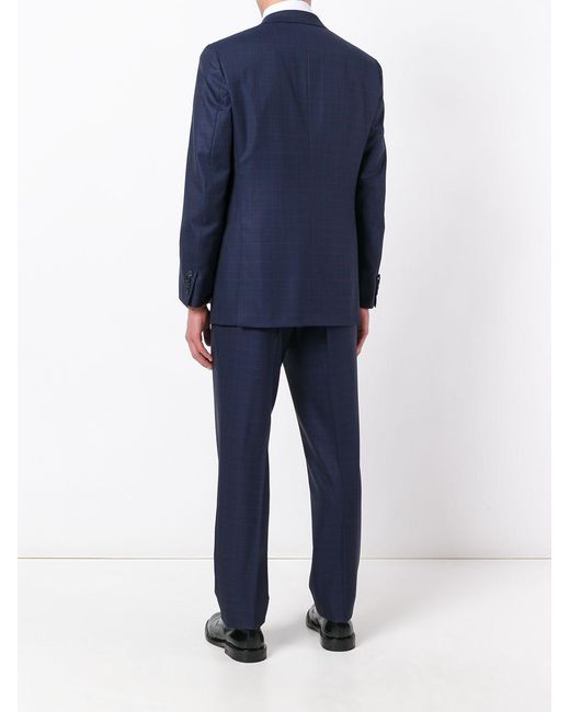 Brioni Blue Wool Single-Breasted Suit for men
