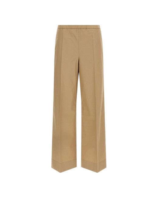Moncler Natural Cotton Trousers