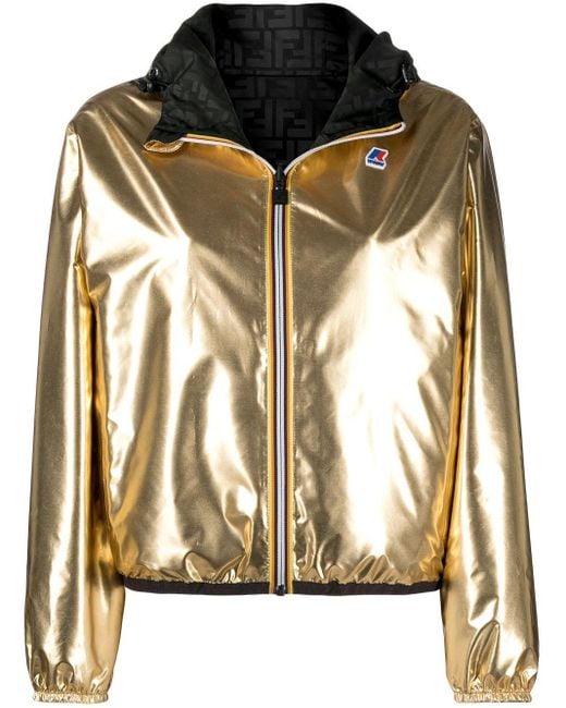 Fendi Metallic K-way® Reversible Cropped Jacket