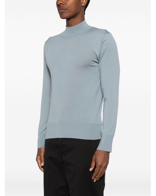 The Row Blue Nari Wool Sweater