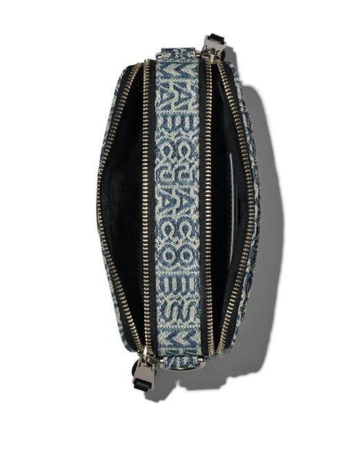 Marc Jacobs Blue Snapshot Branded Denim Cross-body Bag