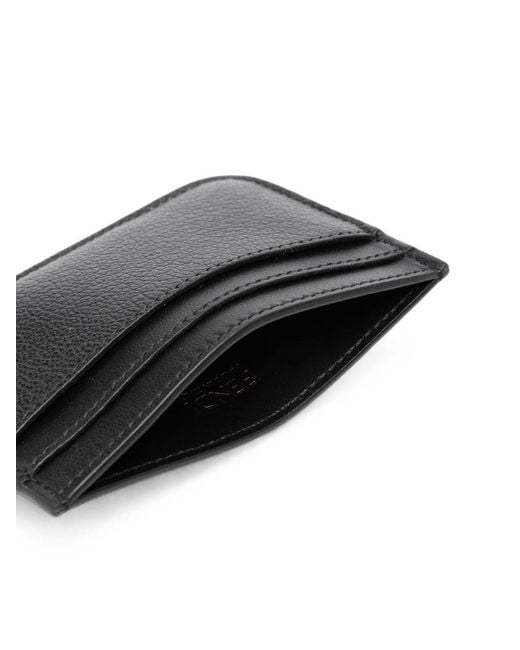 Fendi Black Ff Leather Card Case