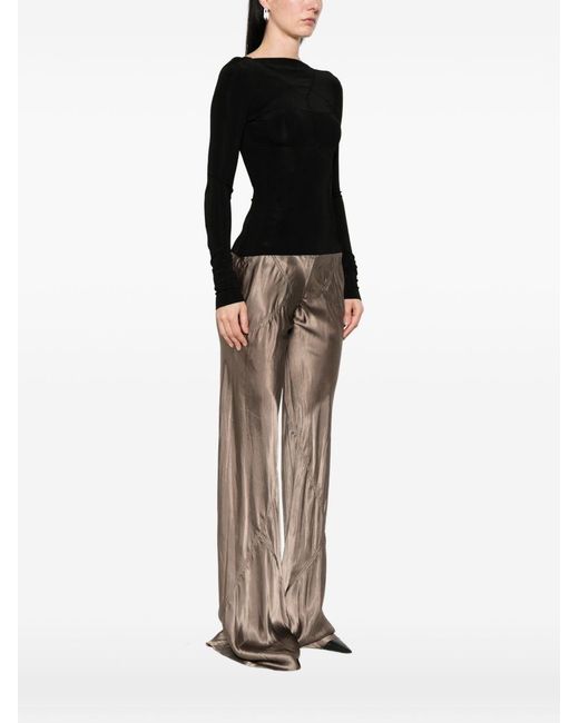 Rick Owens Black Long-Sleeves Top