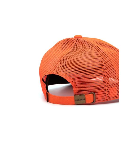Cappello da baseball con applicazione di Filson in Orange da Uomo