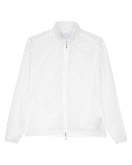 Roa White Logo-print Sheer Jacket for men