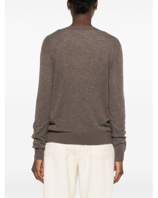 The Row Brown Phora Cashmere Sweater