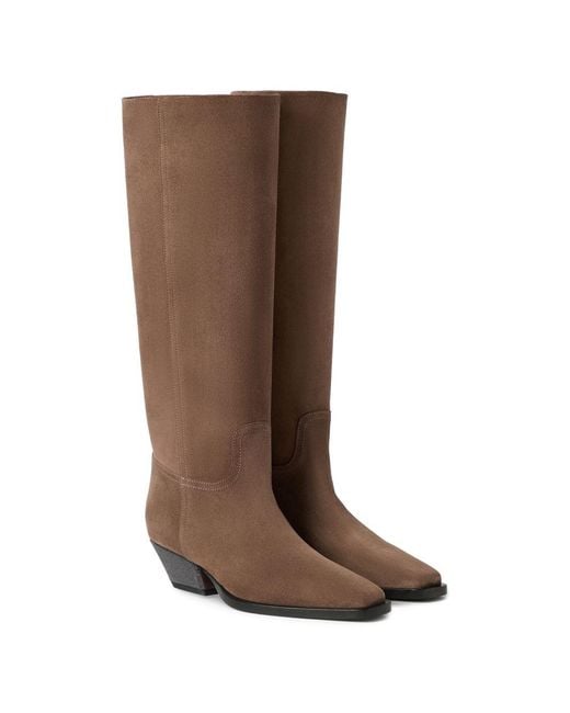 Brunello Cucinelli Brown Leather Boots