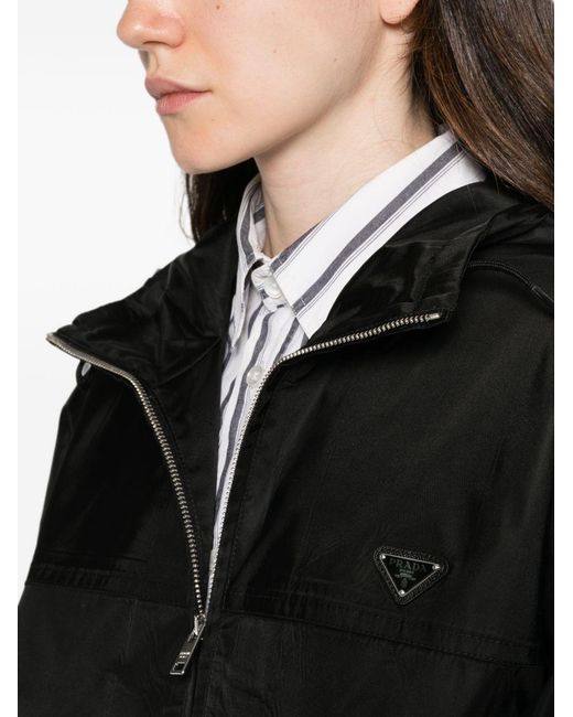Prada Black Re-Nylon Raincoat