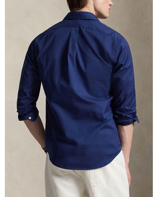 Polo Ralph Lauren Blue Shirt With Logo for men