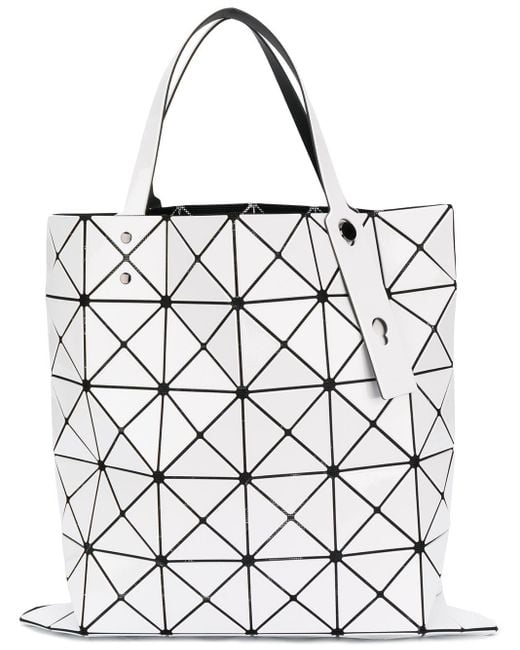 Bao Bao Issey Miyake White Lucent Geometric-Panel Tote Bag
