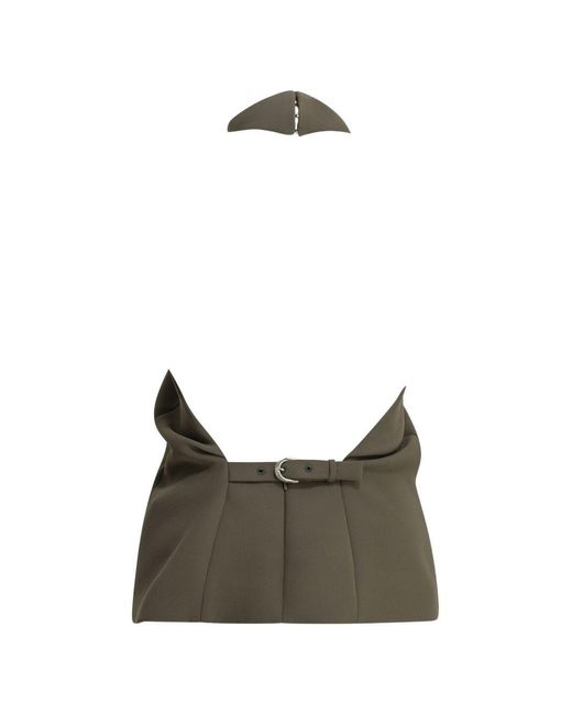 Khaite Green Rone Halter Top
