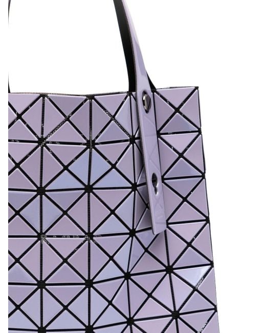 Issey Miyake Purple Prism Metallic Tote Bag