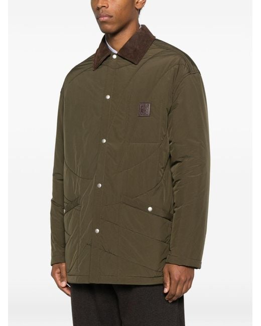Loewe Green Padded Overshirt for men