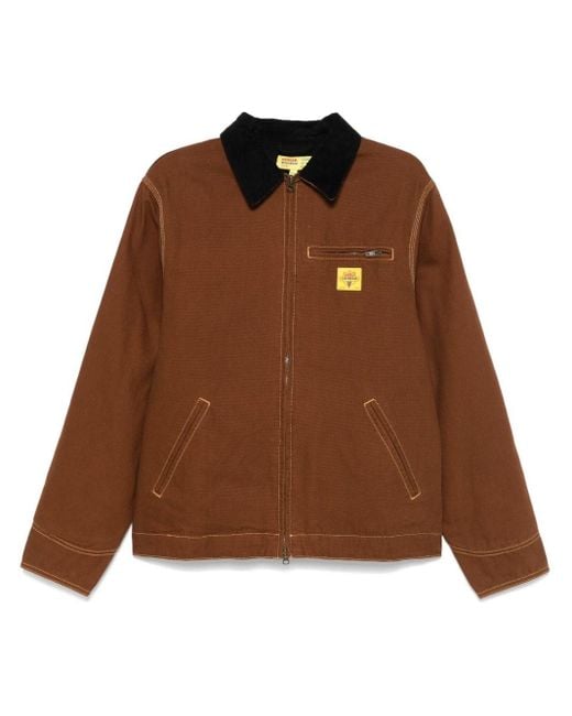 ICECREAM Brown Canvas Workwear Jacket for men