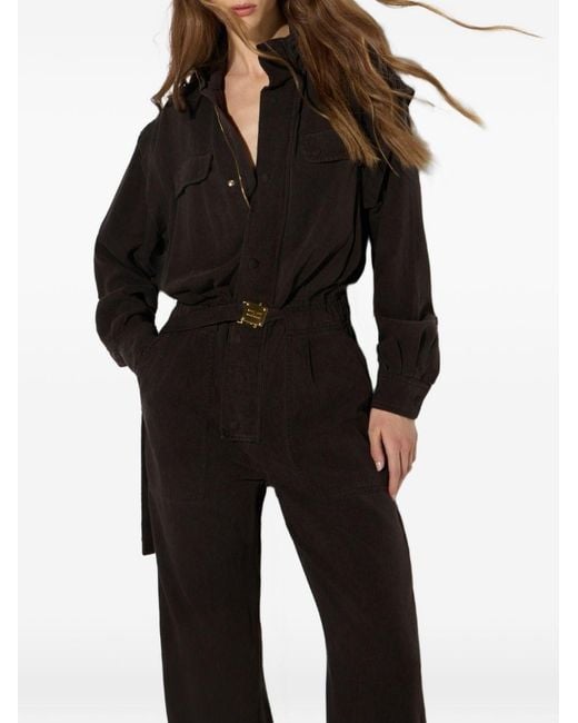 Elisabetta Franchi Black Long Jumpsuit