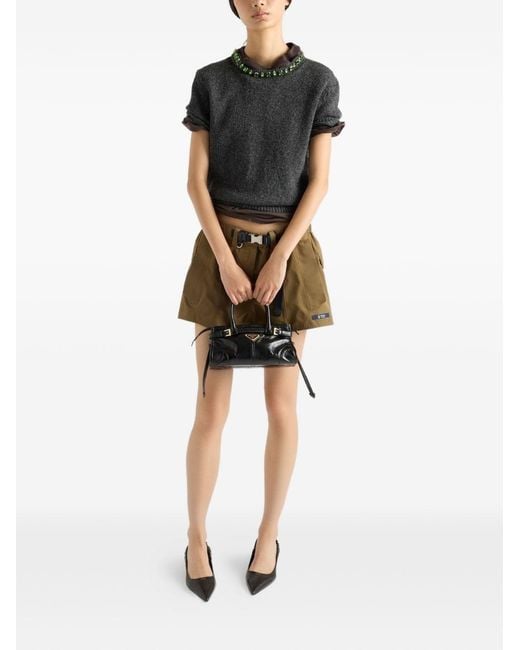 Prada Black Bonnie Mini Leather Handbag