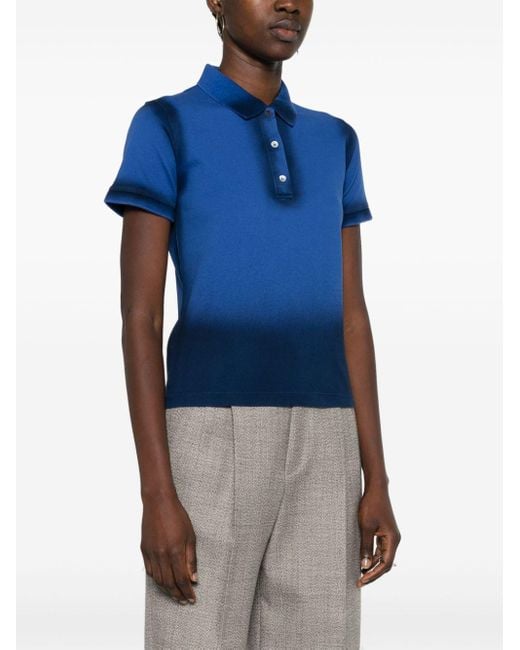 Loewe Blue Cotton Polo Shirt