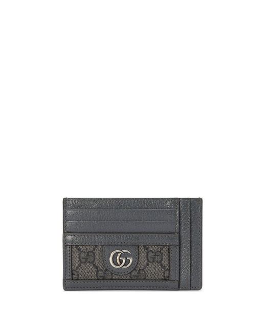 Gucci Gray Ophidia GG-canvas Cardholder for men