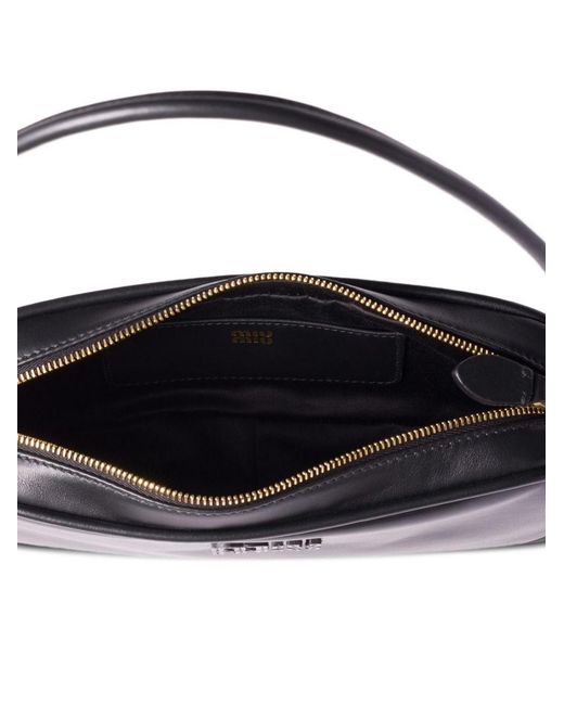 Miu Miu Blue Leather Mini Bag