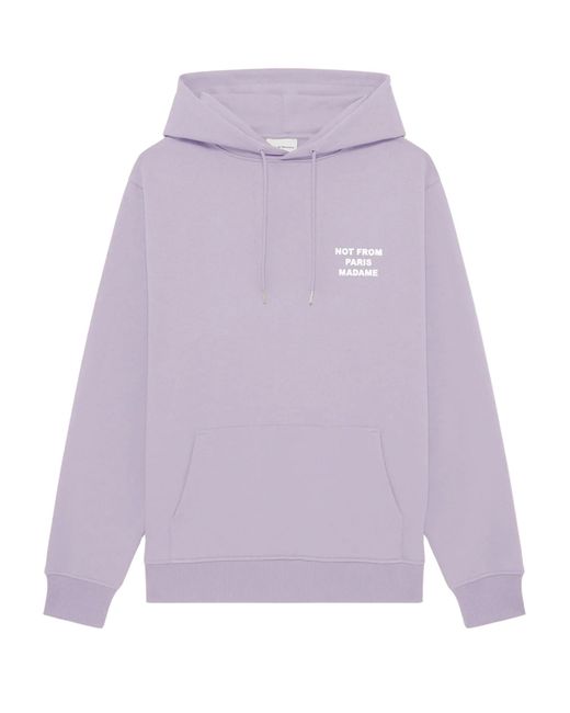 Drole de Monsieur Purple Slogan Sweatshirt for men