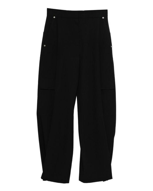 Loewe Black Wool Cargo Trousers