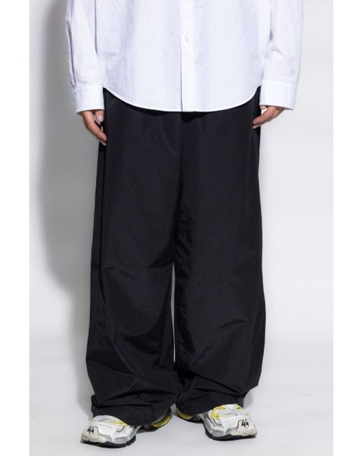 Balenciaga Blue Wide Leg Pants for men