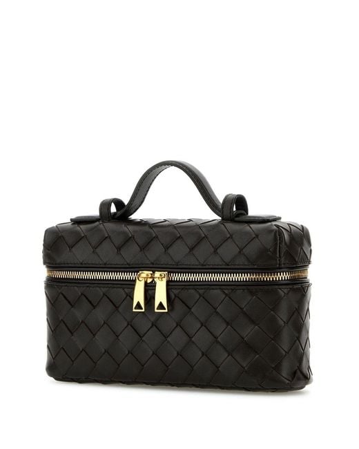 Bottega Veneta Black Bang Bang Leather Vanity Case
