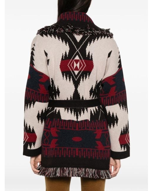 Alanui White Icon Cashmere Cardigan