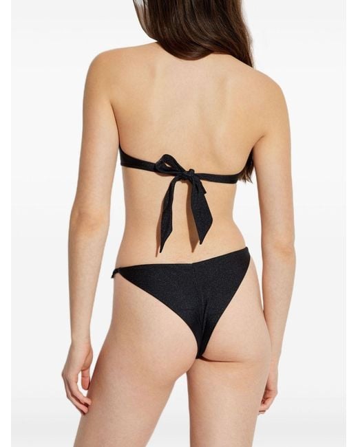 Versace Black Medusa Bikini Top