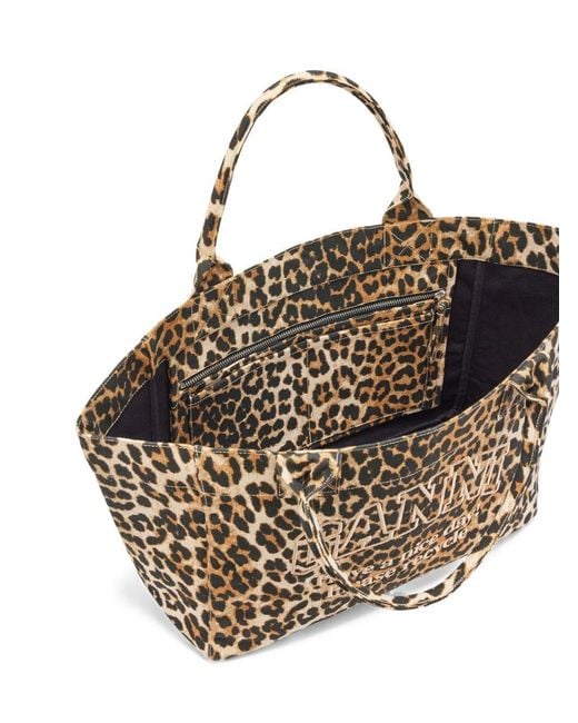 Ganni Metallic Medium Tote Bag