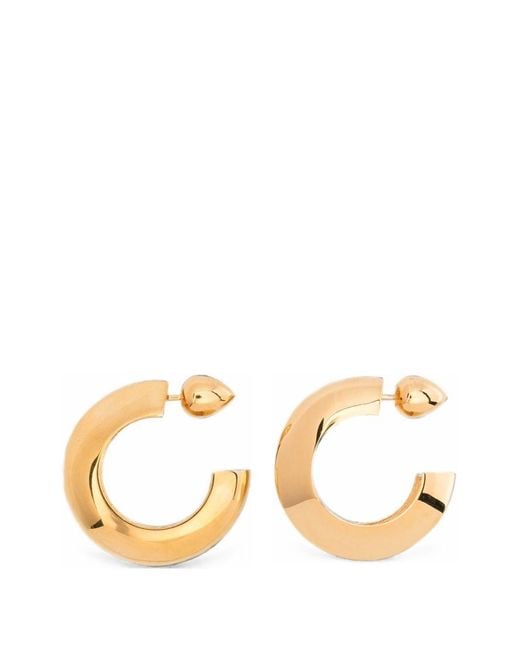 Alaïa Metallic Edge Hoop Earrings